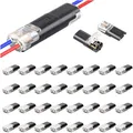 40 Stück Steckverbinder, 12V Kabelverbinder Wasserdicht, 2 Polig, 2 Pin Stecker