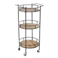 Mendler Servierwagen HWC-A43, Barwagen Teewagen, Tanne Holz massiv Vintage 100x50x43cm ~ Variantenangebot 57072