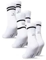 Occulto Damen & Herren Statement Tennis Socken 3er Pack (Modell: Leo) Happy 43-46