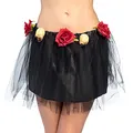 Boland 72078 - Tutu Dia de los Muertos, Mini-Rock aus Tüll, Dia de los Muertos, Kostüm, Karneval, Mottoparty, Halloween