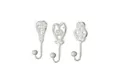 Levandeo® Garderobenhaken, 3er Set Haken Wandhaken Wandgarderobe Garderobe Eisen Shabby Chic
