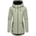 Ragwear Winterjacke Zuzka Winter Wasserdichter Winterparka mit Teddyfleece Innenfutter grau|grün XXL (44)