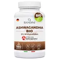 Bandini® Bio Ashwagandha KSM-66® - 180 Kapseln aus Withania Somnifera Pulver mit 5% Witanoliden - Hochdosiert mit 500mg je Kapsel – Hochwertige indische Schlafbeere - 6 Monate Vorrat - 100% Vegan