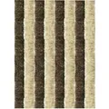 Arsvita Flauschvorhang Flauschgardine Vorhang 100 cm x 200 cm Unistreifen Beige Braun