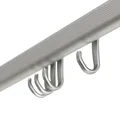 Sealskin Easy Roll Duschvorhangstange, Komplett-Set inkl. Duschstange, Deckenbefestigung und Ringe, Duschvorhanghalterung zur Montage auf Maß, L-Form, U-Form und Ecke möglich, Aluminium, Chrom-matt