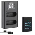 Akku + LCD Lader für Nikon EN-EL14 D3300  D5300 D5500 D5600  P7800 1050 mAh