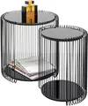 KARE DESIGN Beistelltisch WIRE DOUBLE  schwarz Kaffeetisch