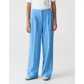 OPUS Stoffhose Extra Wide Leg Pants MAIGA PALAZZO aus Twill-Ware blau 36