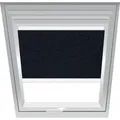 Roto Verdunklungsrollo Schwarz 2-V32, 94x180 cm (9/18), Manuell,Q4,Roto,weiße Schiene