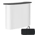 VEVOR Tragbare Messetheke Messetresen, 1300 x 465 x 950 mm Messestand Ausstellungs-Thekenständer, Faltbarer Promotion-Einzelhandels-Bartisch