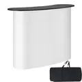 VEVOR Messetheke Promotionstand Messestand 1300x465x950mm Werbetheke Messetresen