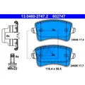 ATE Bremsbeläge Bremsbelegsatz hinten System Lucas / TRW für Audi A4 Avant Q5