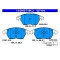 ATE 13.0460-7184.2 Bremsbelag Satz Bremsklötze für VW Skoda Seat