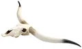 Deko Kuhschädel HWC-D32, Stierkopf Bulle Tierkopf Longhorn Polyresin 103x43x11cm