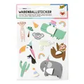 folia Wabenball Sticker Jungle 13 Stück 14x16.5 cm Motivgröße 1.2 bis 6.7 cm