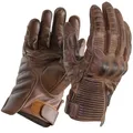 TRILOBITE Sommer Motorradhandschuhe CAFE braun für Herren mit Aramid CE Gr. M