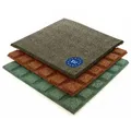 Gartenpirat Gummimatte Fallschutzmatte 50x50 cm Gummimatte für Spielturm Schaukel Rutsche, recyceltes Gummi, 4 Farben, Witterungsbeständig schwarz 50 cm x 50 cm x 43 mm