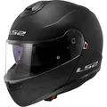 LS2 FF908 Strobe II Solid Klapphelm, schwarz, Größe L für Männer