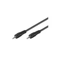 Wentronic Goobay 3,5mm-Klinke-Verbindungskabel HQ, Schwarz, 5 m - Klinke 3,5 mm-Stecker (3-Pin, Stereo) > Klinke 3,5 mm-Stecker (3-Pin, Stereo) (51660)