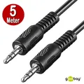 3,5mm Klinkenkabel Verbindungskabel AUX - 3.5 mm Klinkestecker Klinke, 5 Meter