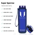 Tritan Trinkflasche 750ml BPA-frei Sport Wasser Flasche Super Sparrow Fahrrad