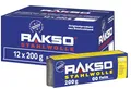 RAKSO Stahlwolle fein 00-2,4 kg, 12 Banderolen à 200g, glättet Hölzer, Reinigung Kunststoffjalousien, Gartenmöbel, aufpolieren Aluminium