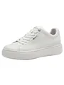 Tamaris Damen Sneaker Low Leder, weiß, 41 EU