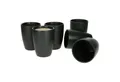 MamboCat Becher MamboCat 6er Set Kaffeebecher ohne Henkel Leopard Lampart Nero schwarz