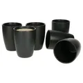 MamboCat 6er Set Kaffeebecher Leopard Lampart schwarz 300 ml ohne Henkel Becher