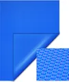 Wiltec Pool Solarfolie 4 x 6 m, blau, Poolheizung aus 400 µ starkem PE Film, Poolabdeckung Poolplane Solarplane rechteckig