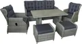 »Canelli« Dininglounge, Polyrattan, braun
