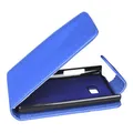 Mobilfunk Krause Flip Case Etui Handytasche Tasche Hülle für LG E400 Optimus L3 (Blau)