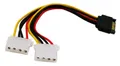 15,2 cm SATA 15Pin Stecker auf Dual 4Pin Molex LP4 weiblich IDE Festplatte Po...