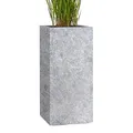 Pflanzwerk® Pflanzkübel Tower Lava Hellgrau 70x33x33cm Blumentopf *Frostbeständige Blumenkübel* *UV-Schutz* *Premium Pflanzenkübel Qualität*