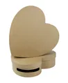 décopatch Papierdekoration braunes Pappmaché Set, 2 Urnen (9x36x36/10x36x36cm) Kartonbraun EV003O, DECO-Supports