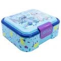 STOR Stitch Kinder Brotdose mit 3 Fächern - 1786ml - Robuste BPA-freie Kunststoff Lunchbox für Kinder - Vesperbox Schule Sandwich Container