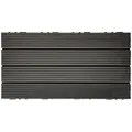 Prestige Home Terrassenfliese WPC Puerto Picolo 60X30Cm 6-Er Set, Anthrazit, Holzwerkstoff, 30x2.4x60 cm, witterungsbeständig, Gartenzubehör, Terrassen- & Balkonböden, Terrassenfliesen