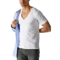 Mey Unterziehshirt Dry Cotton Functional Kurzarm, tiefem V-Ausschnitt, Single Jersey, mit extra-langem Rücken weiß 6