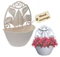 GarPet Blumentopf Blumentopf Wand Wandblumentopf Wandvase Blumentopf Wandmontage Rattan