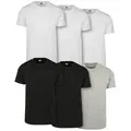 URBAN CLASSICS T-Shirt Urban Classics Herren Basic Tee 6-Pack (1-tlg) weiß XXL (58)