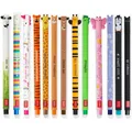 LEGAMI 13er Set Gel Schreiber Stifte Einhorn Tiger Teddy Lama Hase Panda Giraffe