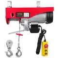 VEVOR 230V Elektrische Seilwinde 500-1000kg Hubhöhe 12m Seilzug Motorwinde 1600W Kupfermotor Flaschenzug 10m/min Hubgeschwindigkeit Hebezug mit kabelgebundener Fernbedienung Seilhebezug Kettenzug