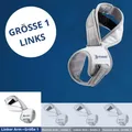 Masalo® Manschette MED - bei Tennis-, Golfer-, Mausarm (Epicondylitis) >kurzfristige Preissenkung< (Gr. 1 / linker Arm) - Weiß