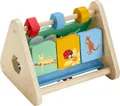 Fisher-Price Babyspielzeug aus Holz, Aktivitätsdreieck, zweiseitiges Holz, Feinmotorik, für Säuglinge ab 6 Monaten