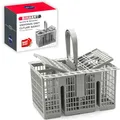 BIHARNT Besteckkorb Spülmaschine Spülmaschinenkorb Geschirrkorb Spülmaschine 22.5x21x16cm für Hotpoint, Indesit,Whirlpool,Ikea 488000386607,996738729,C00257140,C00386607 Geschirrspüler Korb