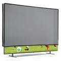 kwmobile 65" TV Abdeckung Indoor - Fernseher Hülle Bildschirmschutz Abdeckung - TV Bildschirm Staubschutzhülle - Fernsehabdeckung - Hellgrau - Hellgrau