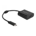 Delock Videoadapter - 24 pin USB-C männlich zu HDMI weiblich - 15 cm - Schwarz -