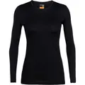 Icebreaker Damen 200 Oasis Longsleeve (Größe XXL, schwarz)