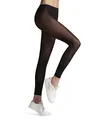 FALKE Damen Leggings Matt Deluxe 30 DEN W Le transparent einfarbig 1 Stück, Schwarz Black 3009, L