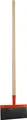 Kerbl Stoßscharre 30 cm breit mit Stiel, Scharre aus Federstahl 1 mm stark